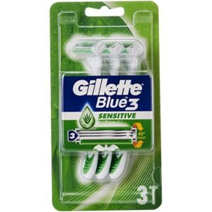 جيليت بلو 3 كومفورت للبشرة الحساسة للرجال ، 3 قطع