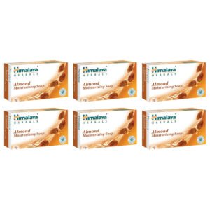 صابون ترطيب البشره واللوز من هيمالايا 125غم 6 قطع