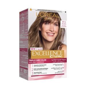 لوريال اكسلانس صبغة شعر 7.1 اشقر رمادي