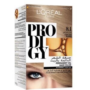 لوريال باريس بروديجي صبغة شعر بتركيبة كريمية، 8.1  أشقر رمادي فاتح