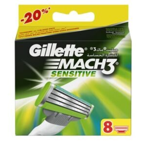 جيليت شفرات ماكينة الحلاقة ماك 3 سينسيتيف 8 قطع