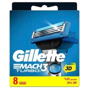 جيليت ماك عبوات شفرات 3 توربو للرجال 8 عدد