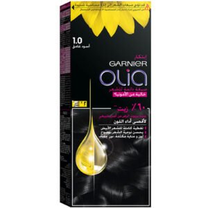 أوليا صبغة شعر دائمة خالية من الأمونيا مع زيوت 60٪ ، 1.0 أسود عميق