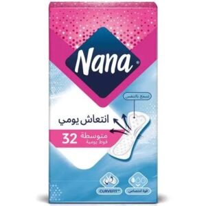 نانا فوط للنساء فوط يومية منعشة عادية 32 فوطة