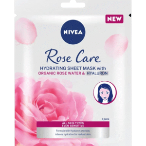 نيفيا قناع الورقي المرطب بماء الورد والهيالورون