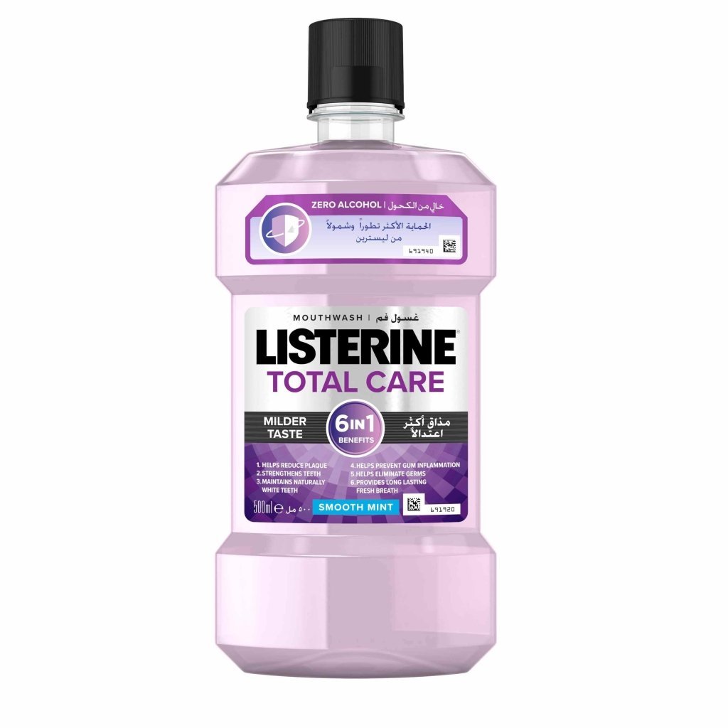 catalog2Fpersonalcarelaith2FListerineTotalCareMilderTasteMouthwash500ml.jpg ليسترين العناية الكاملة بطعم أخف غسول الفم 500 مل