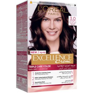 صيغه شعر  بني أسود لوريال باريس3.0