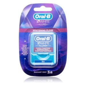 أورال-بي 3 دي وايت لوكس بخيط مبيض للأسنان بالنعناع المنعش 35 متر