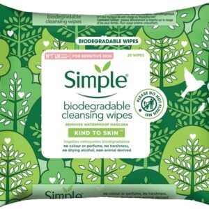 سيمبل مناديل تنظيف قابلة للتحلل - 20 قطعة