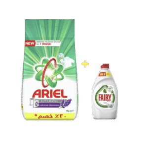 اريال مسحوق غسيل مع داوني 5كغ +فيري