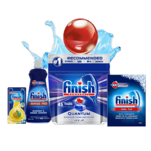 فينيش كوانتوم 45 قرص + ملح 1.5كغ +زيت ملمع 400مل +معطر